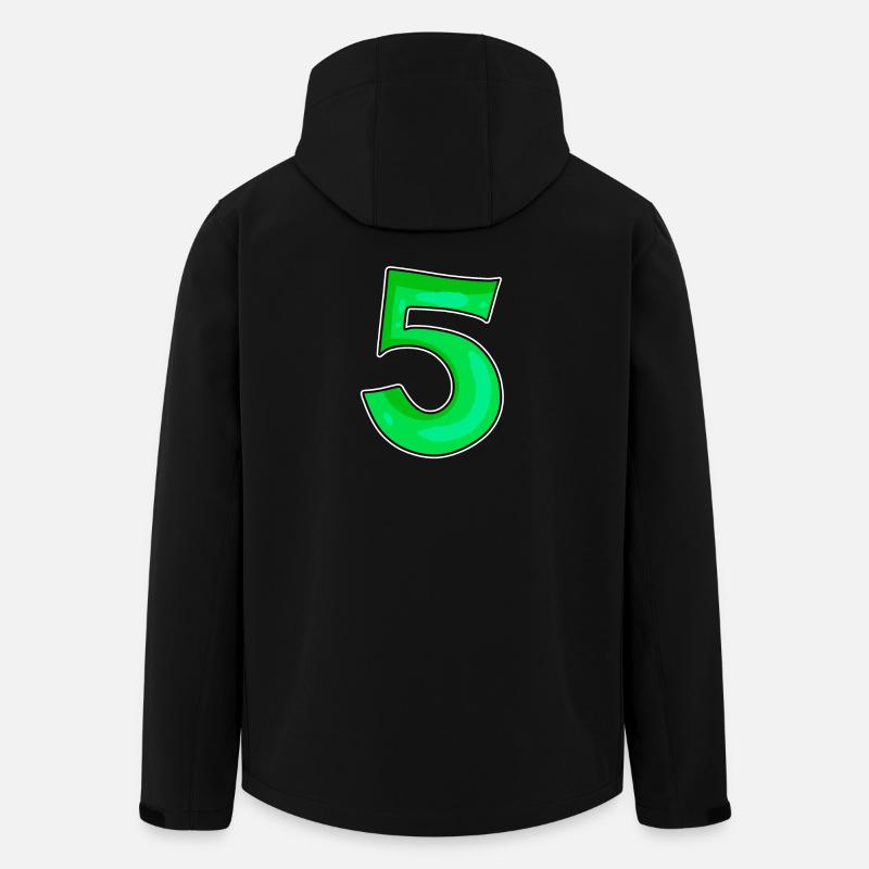 Numéro 5 Numéro Vert - Veste softshell homme en polyester recyclé Stanley/Stella - noir