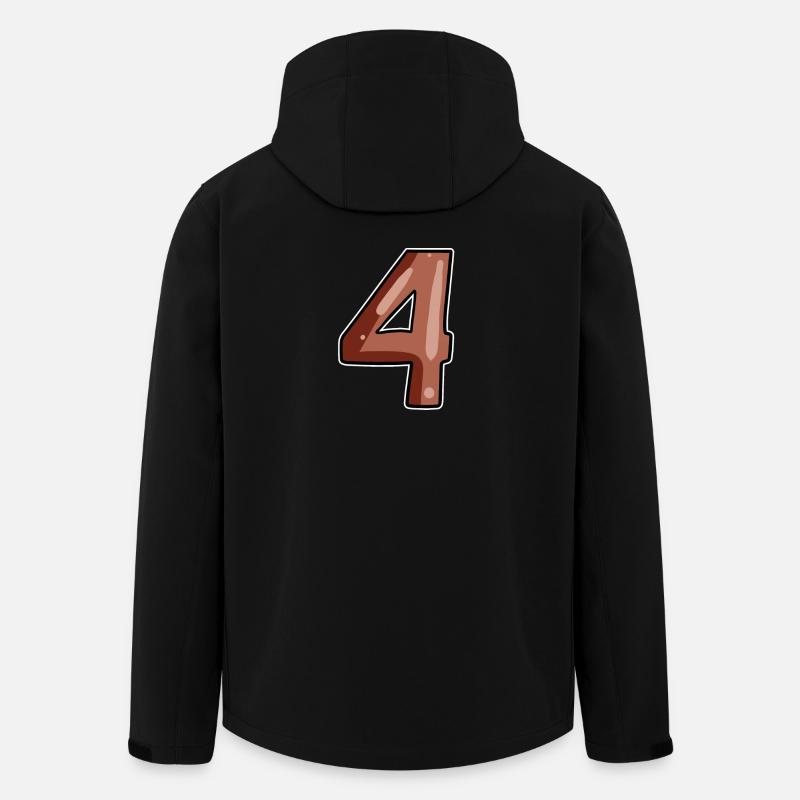 4 Numéro Numéro Quatre Marron - Veste softshell homme en polyester recyclé Stanley/Stella - noir