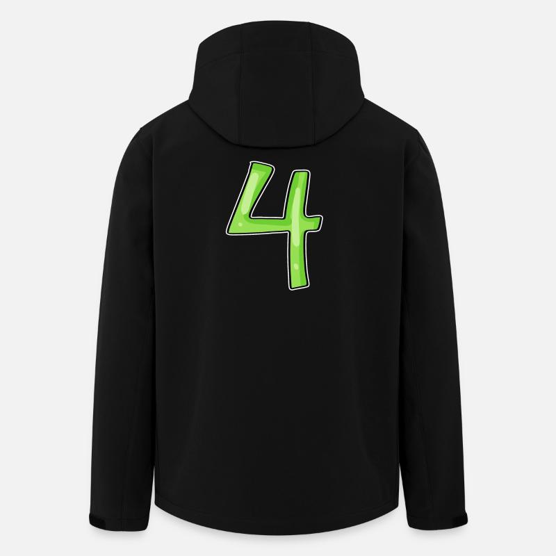 4 - Quatre Vert - Veste softshell homme en polyester recyclé Stanley/Stella - noir