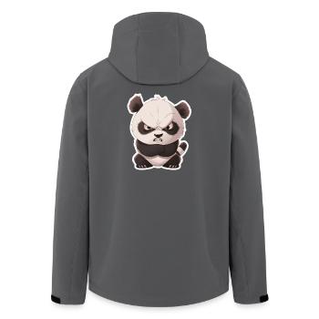 Süßes Pandababy Panda eingeschnappt - Recycelte Männer Softshell-Jacke von Stanley/Stella - Anthrazit - Hinten - AI Model Male 185 light (185cm)