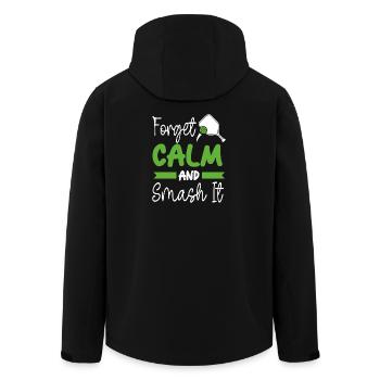 Pickleball Zubehör für Pickleball Spieler Sportfan - Recycelte Männer Softshell-Jacke von Stanley/Stella - Schwarz - Hinten - AI Model Male 185 light (185cm)