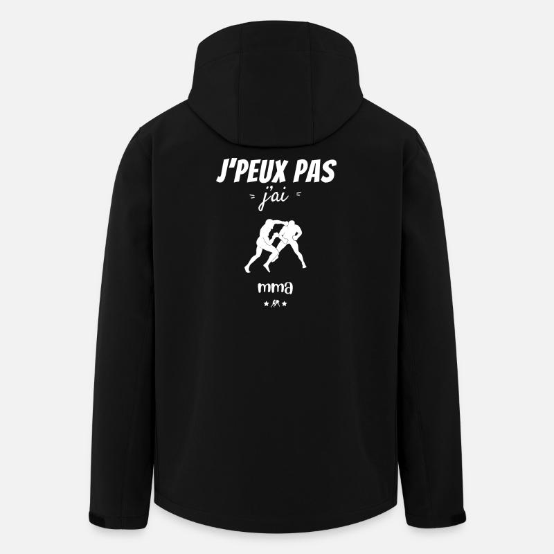 J peux pas j ai mma - Veste softshell homme en polyester recyclé Stanley/Stella - noir