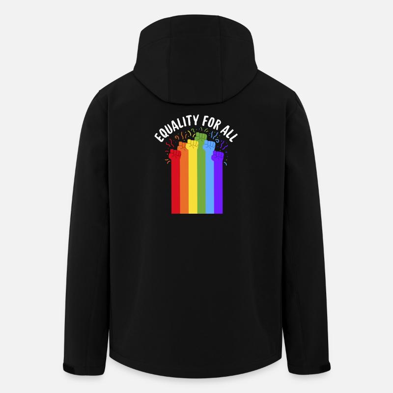 Égalité pour tous - Veste softshell homme en polyester recyclé Stanley/Stella - noir