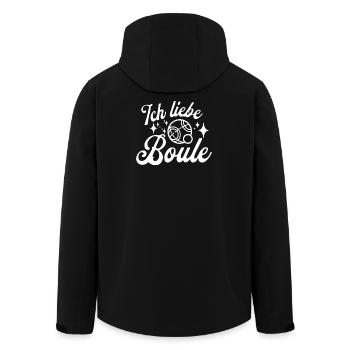 J’adore la pétanque ! Boules de pétanque Boules de pétanque - Veste softshell homme en polyester recyclé Stanley/Stella - noir - Dos - AI Model Male 185 light (185cm)