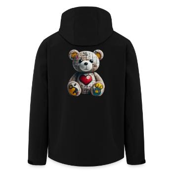 Orso orsacchiotto Teddybär - Recycelte Männer Softshell-Jacke von Stanley/Stella - Schwarz - Hinten - AI Model Male 185 light (185cm)