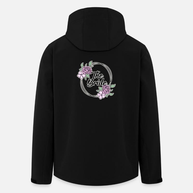 Motif de mariée - Veste softshell homme en polyester recyclé Stanley/Stella - noir