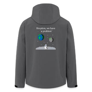 Houston We Have a Problem - Men’s Recycled Softshell Jacket by Stanley/Stella - anthracite - Back - AI Model Male 185 light (185cm)