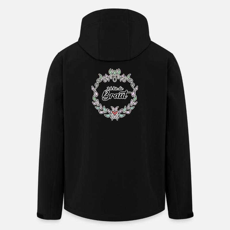 Braut Motiv Form - Recycelte Männer Softshell-Jacke von Stanley/Stella - Schwarz