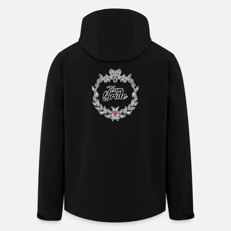 Team Braut - Recycelte Männer Softshell-Jacke von Stanley/Stella - Schwarz