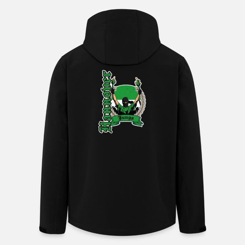 Hannover Jungs Fußball - Recycelte Männer Softshell-Jacke von Stanley/Stella - Schwarz