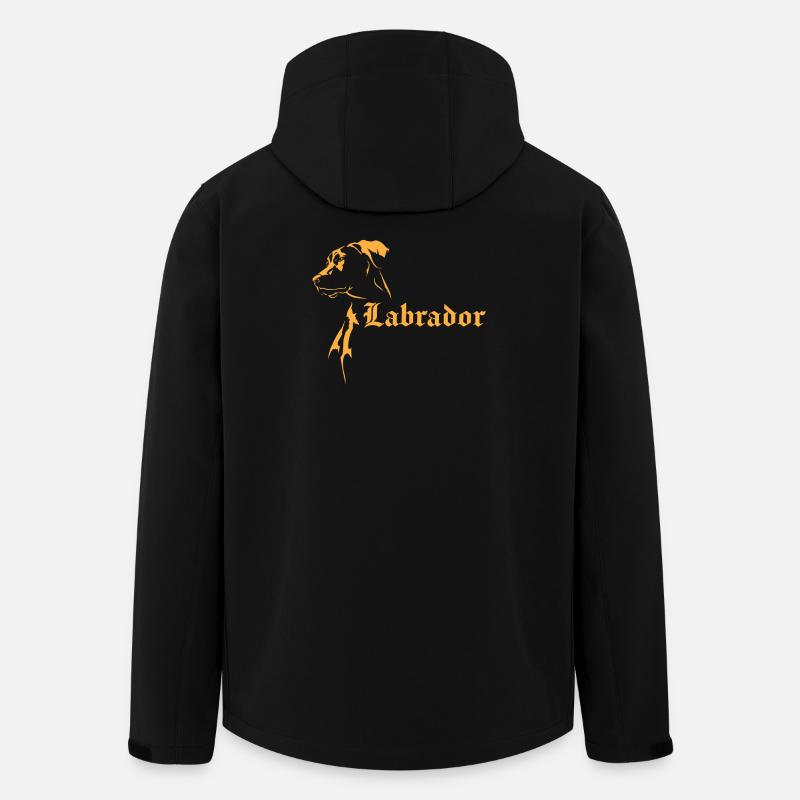 Labrador - Recycelte Männer Softshell-Jacke Discoverer von Stanley/Stella - Schwarz