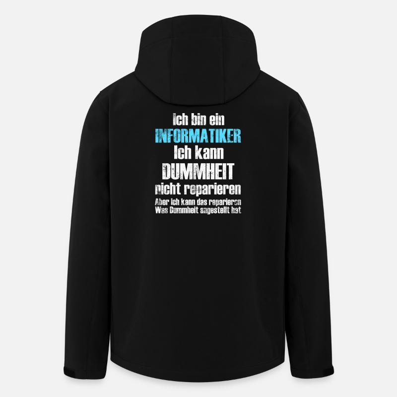 Informatiker Informatik - Recycelte Männer Softshell-Jacke von Stanley/Stella - Schwarz