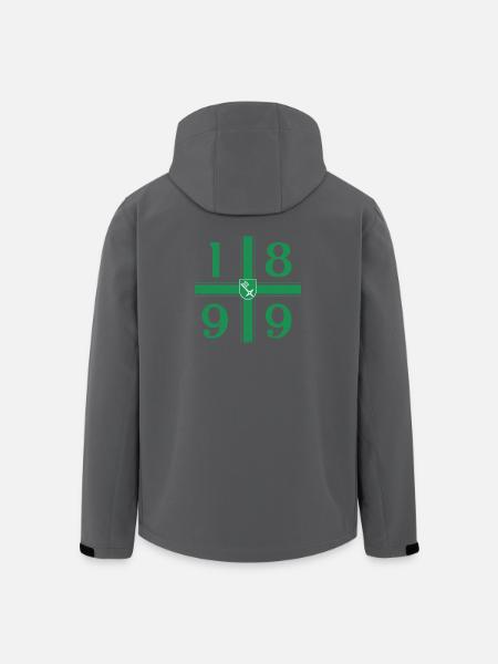 Bremen Fußball mit Kreuz - Recycelte Männer Softshell-Jacke von Stanley/Stella - Schwarz