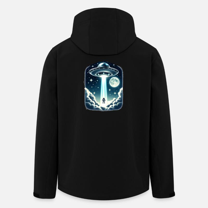 UFO-Entführung - Recycelte Männer Softshell-Jacke von Stanley/Stella - Schwarz