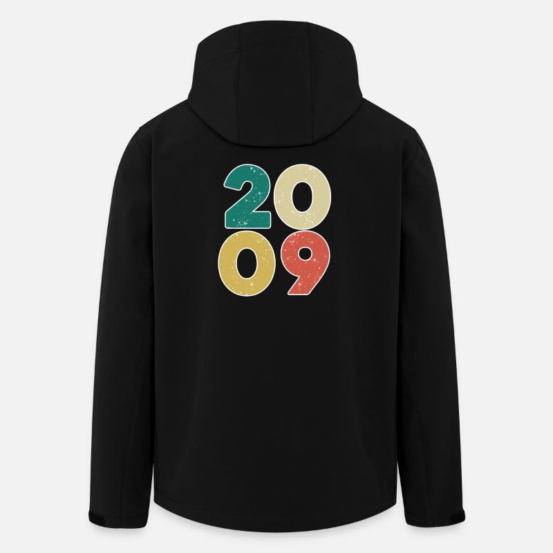 2009 - Année 2009 - Année 2009 - Veste softshell homme en polyester recyclé Stanley/Stella - noir