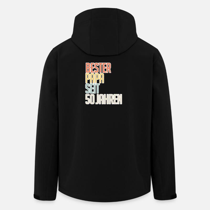 Bester Papa seit 50 Jahren - Recycelte Männer Softshell-Jacke von Stanley/Stella - Schwarz