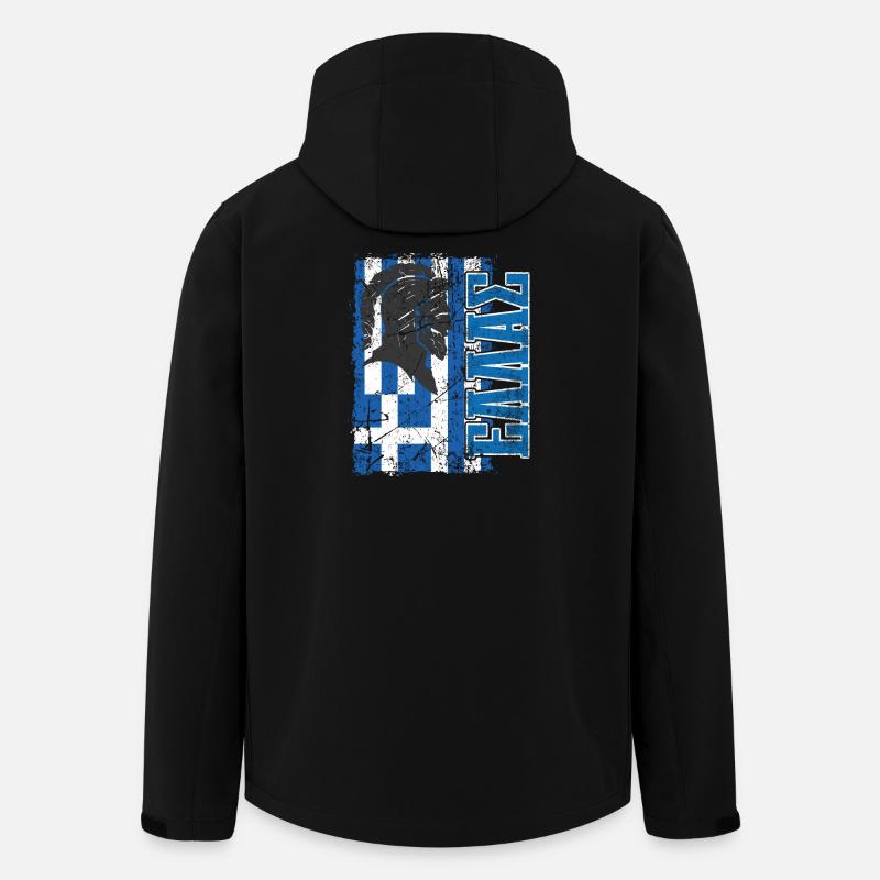 Griechenland Ellas - Recycelte Männer Softshell-Jacke von Stanley/Stella - Schwarz