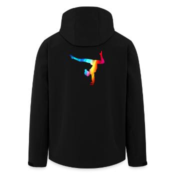 Gymnaste Gymnastique Club de gymnastique Gymnastique Gymnastique - Veste softshell homme en polyester recyclé Stanley/Stella - noir - Dos - AI Model Male 185 light (185cm)