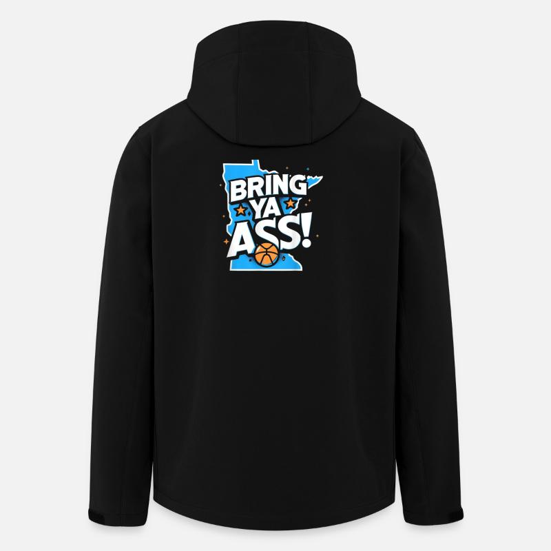 Affiche Basket Amicale et Motivante - Veste softshell homme en polyester recyclé Stanley/Stella - noir