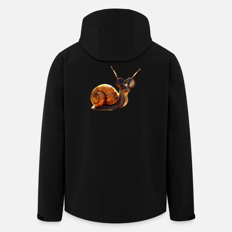 Snail Vineyard Snail Shell Snails - Men’s Recycled Softshell Jacket by Stanley/Stella - black
