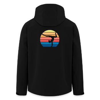 Gymnaste Gymnastique Club de gymnastique Gymnastique Gymnastique - Veste softshell homme en polyester recyclé Stanley/Stella - noir - Dos - AI Model Male 185 light (185cm)