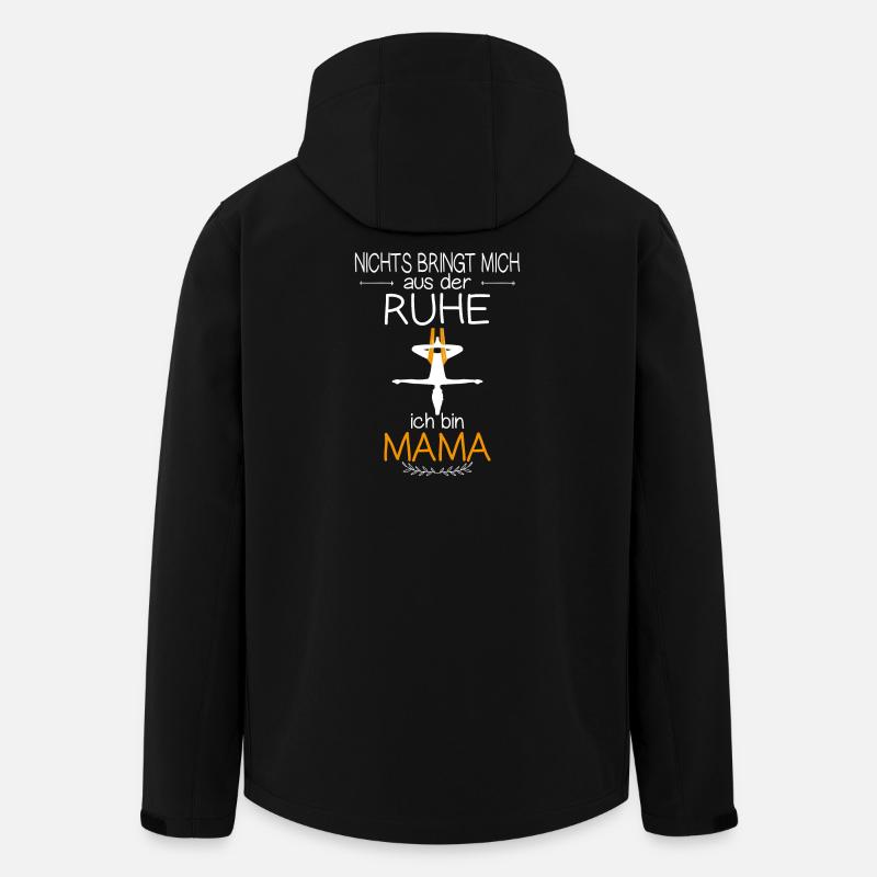 Mama Gelassenheit - Recycelte Männer Softshell-Jacke von Stanley/Stella - Schwarz