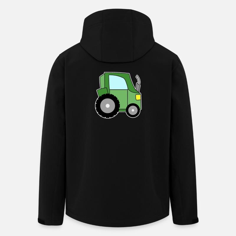Tractor green - Men’s Recycled Softshell Jacket by Stanley/Stella - black