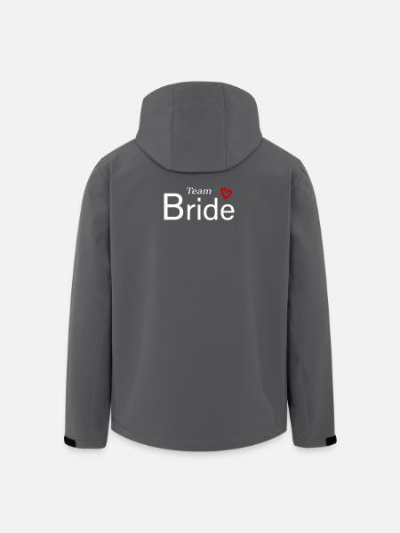 Team Braut Hochzeitsfeier - Recycelte Männer Softshell-Jacke von Stanley/Stella - Schwarz