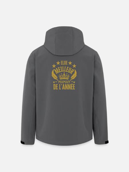 Beste Mutter des Jahres - Recycelte Männer Softshell-Jacke von Stanley/Stella - Schwarz