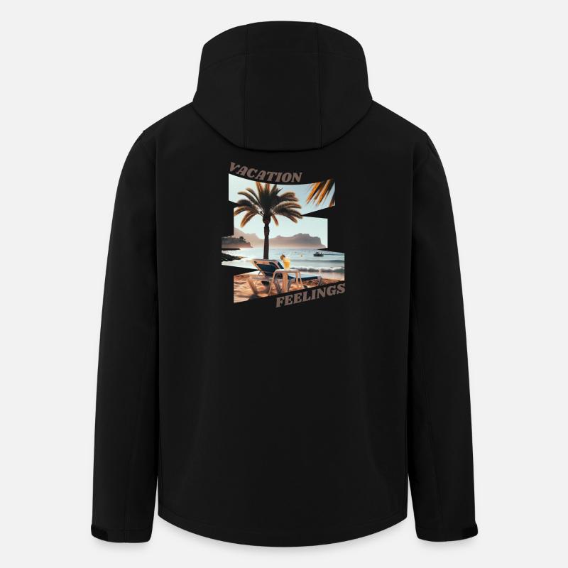 Vacation Feelings Strandurlaub - Recycelte Männer Softshell-Jacke von Stanley/Stella - Schwarz
