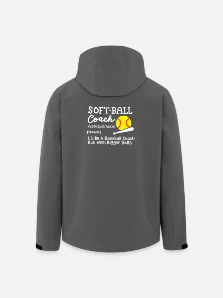 Softball Trainer - Recycelte Männer Softshell-Jacke von Stanley/Stella - Schwarz
