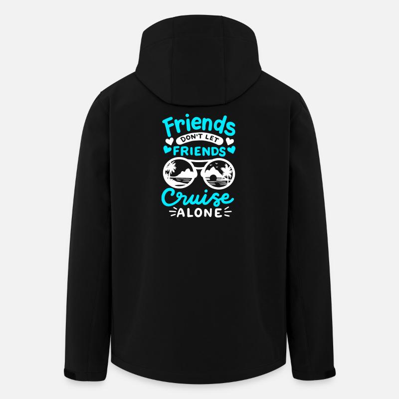Kreuzfahrt mit Freunden - Recycelte Männer Softshell-Jacke von Stanley/Stella - Schwarz