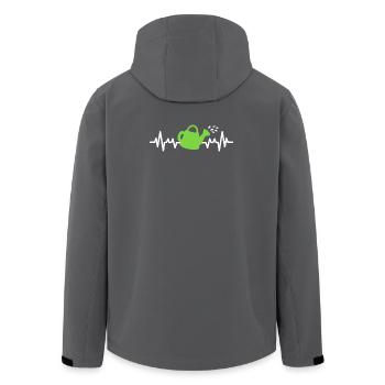 Garten Gartenarbeit Gießkanne - Recycelte Männer Softshell-Jacke von Stanley/Stella - Anthrazit - Hinten - AI Model Male 185 light (185cm)