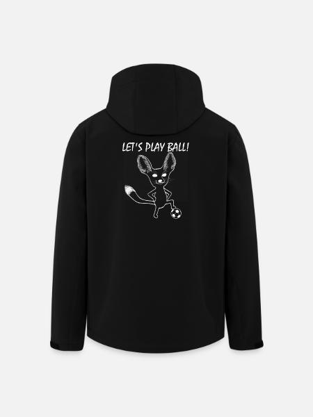 Fennek Let's Play Ball! - Recycelte Männer Softshell-Jacke von Stanley/Stella - Schwarz