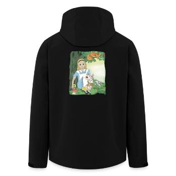 Down the Rabbit Hole Friends - Men’s Recycled Softshell Jacket by Stanley/Stella - black - Back - AI Model Male 185 light (185cm)