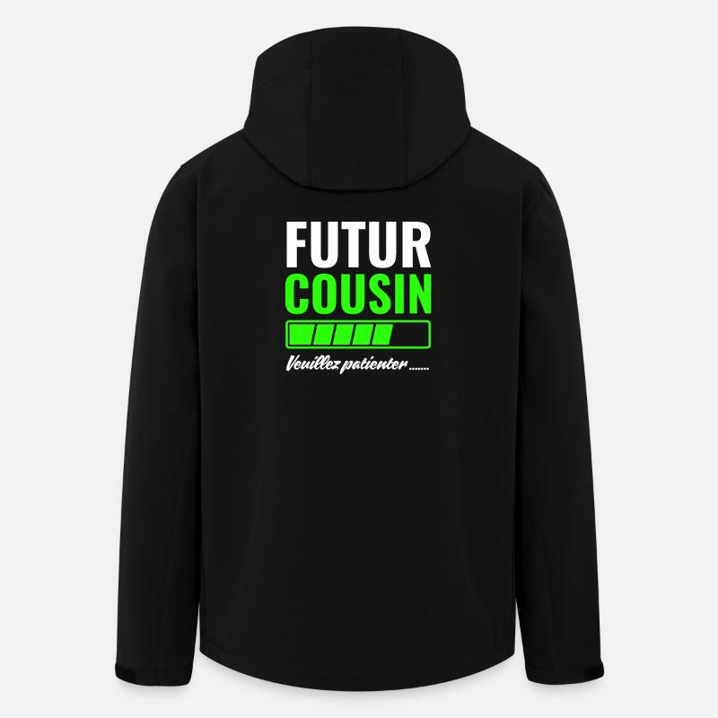 Future cousin please wait - Men’s Recycled Softshell Jacket by Stanley/Stella - black
