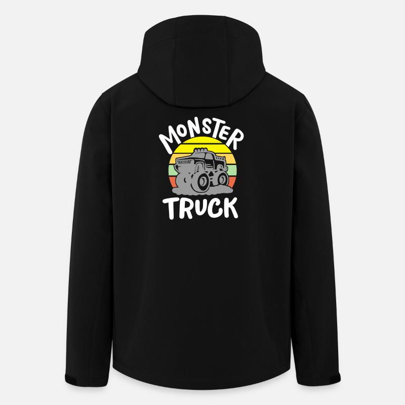 Monster Truck - Recycelte Männer Softshell-Jacke von Stanley/Stella - Schwarz