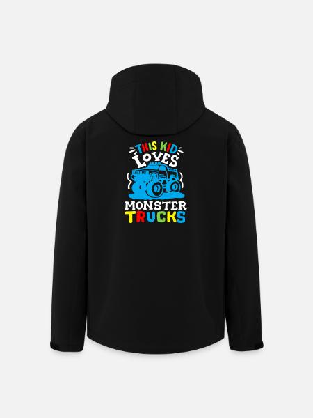 Monstertrucks für Kinder - Recycelte Männer Softshell-Jacke von Stanley/Stella - Schwarz