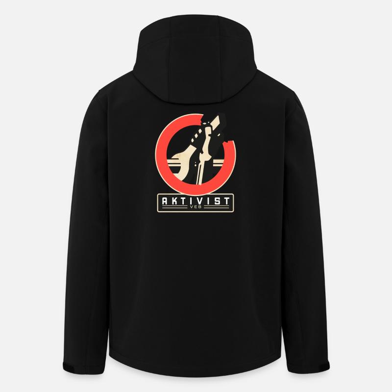 Aktivist der Arbeit - Recycelte Männer Softshell-Jacke von Stanley/Stella - Schwarz