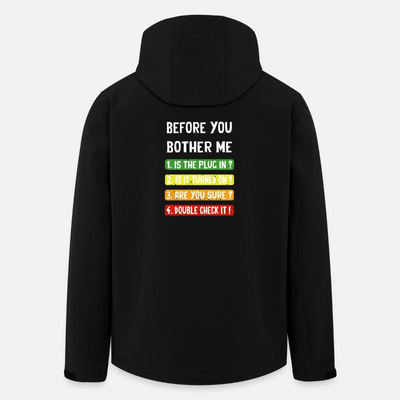 Before you bother me - Recycelte Männer Softshell-Jacke von Stanley/Stella - Schwarz