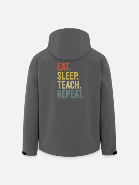 déclaration de l'enseignant - Veste softshell homme en polyester recyclé Stanley/Stella - noir