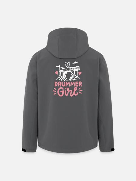 Schlagzeugerin Schlagzeug - Recycelte Männer Softshell-Jacke von Stanley/Stella - Schwarz
