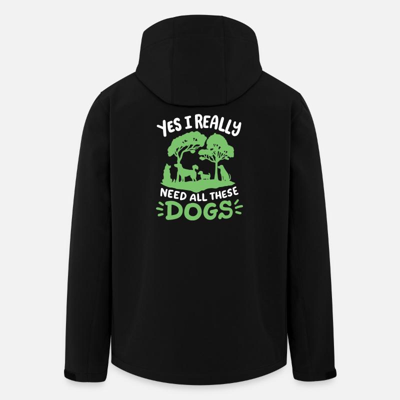 Hundeliebhaber Hundebesitzer - Recycelte Männer Softshell-Jacke von Stanley/Stella - Schwarz