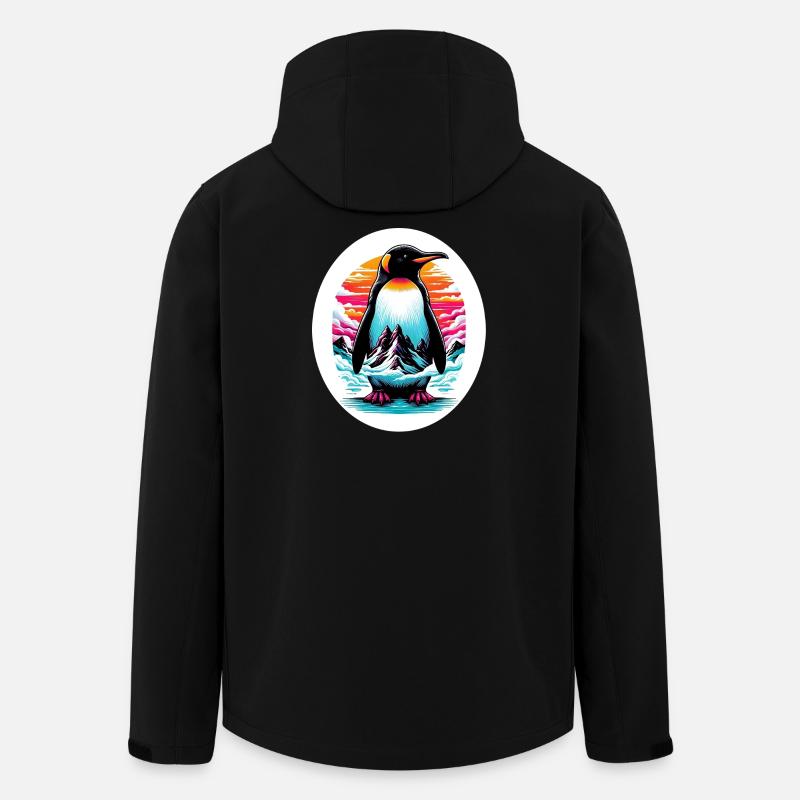 Pinguin - Recycelte Männer Softshell-Jacke von Stanley/Stella - Schwarz