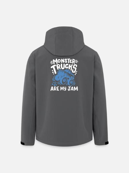 Monster Truck - Recycelte Männer Softshell-Jacke von Stanley/Stella - Schwarz