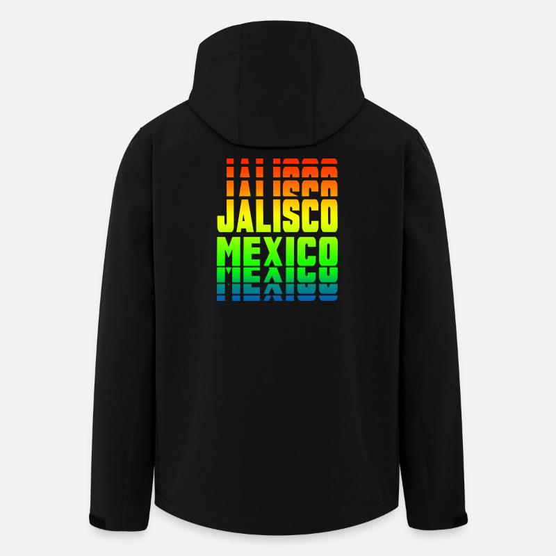 Jalisco Mexico rainbow design - Men’s Recycled Softshell Jacket by Stanley/Stella - black
