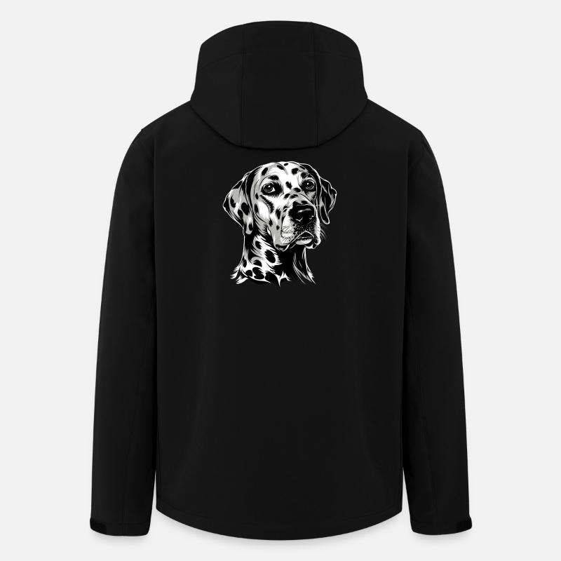 Dalmatiner Hunde Liebhaber Ich Liebe Dalmatiner - Recycelte Männer Softshell-Jacke von Stanley/Stella - Schwarz