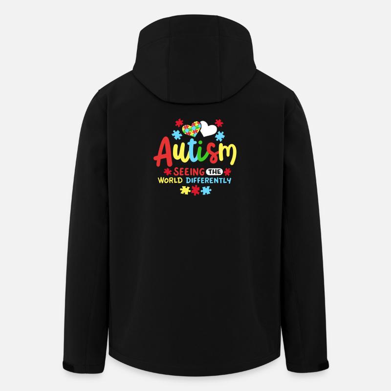 Autismus Bewusstsein autistische Kinder - Recycelte Männer Softshell-Jacke von Stanley/Stella - Schwarz