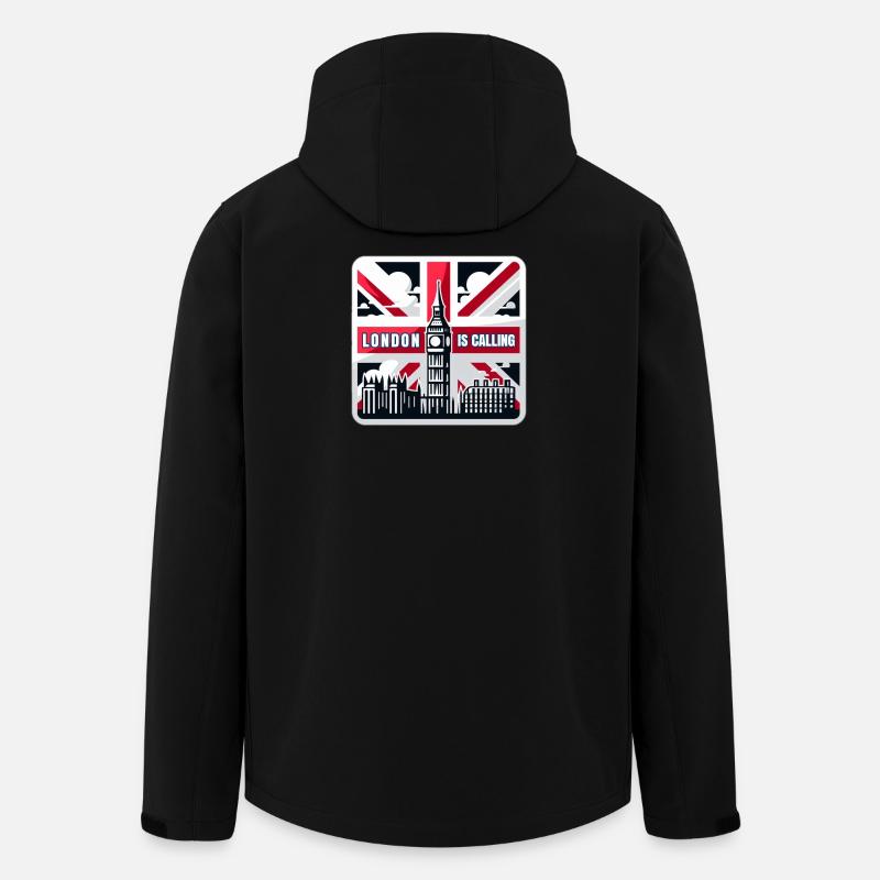 Londres vous appelle - Veste softshell homme en polyester recyclé Stanley/Stella - noir