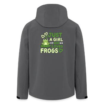 Frösche Froschliebhaber Mädchen - Recycelte Männer Softshell-Jacke von Stanley/Stella - Schwarz - Hinten - AI Model Male 185 light (185cm)